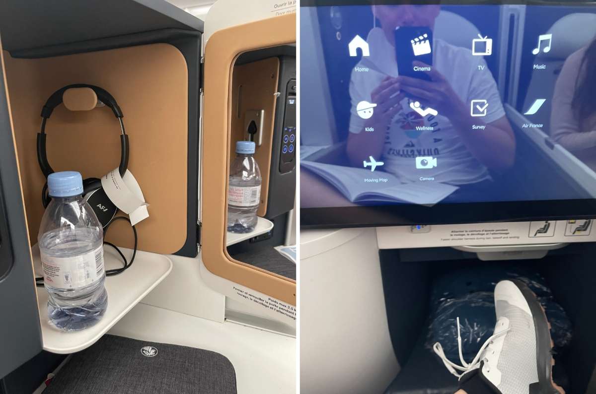 photographs of the inside of a plane, a passenger’s point of view, photo by Next Level of Travel
