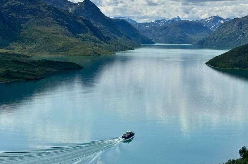 Scenery on the Besseggen Ridge hike in Norway, photo by Next Level of Travel 