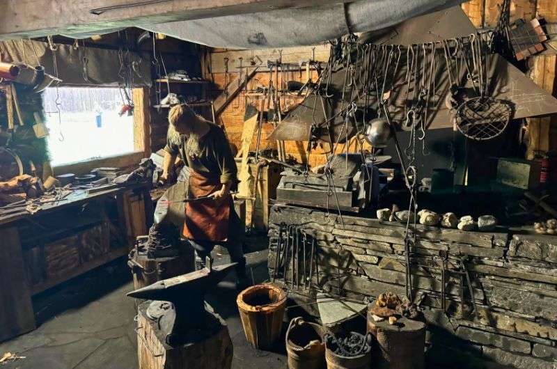 Viking crafts demonstration in Viking Valley in Norway, photo by Next Level of Travel