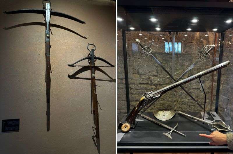Museum of Ancient Arms, detail of arms exhibit, photo by Next level of travel