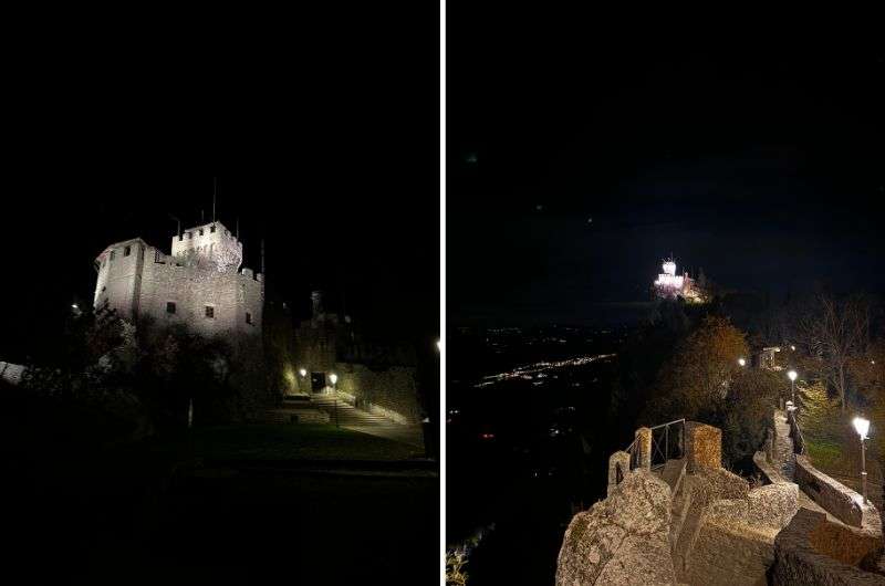 San Marino at evening, Guaita Tower, photo by Next level of travel