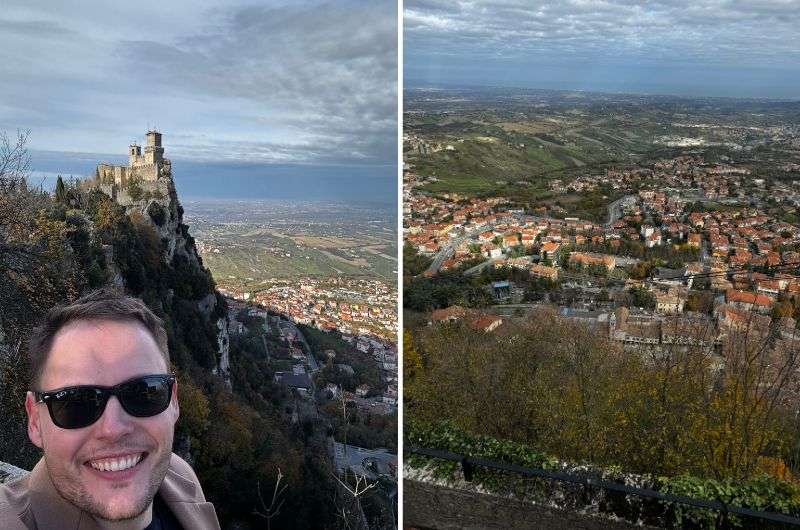 Tourist in San Marino, with views from Third tower, photo by Next level of travel 
