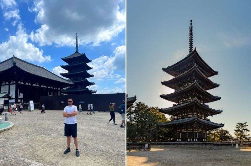 Nara, Kofuku-ji temple pagoda, Japan, photo by Next level of Travel