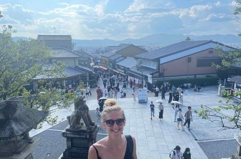 traveler in Kiyomizu-dera, from our Japan itinerary, photo by Next level of Travel