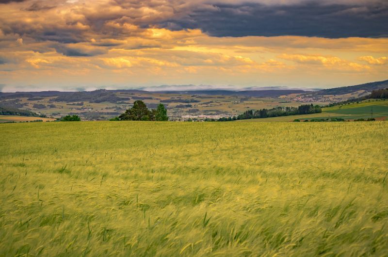 view of the landscape in the area of Beskydy, Czech Republic
