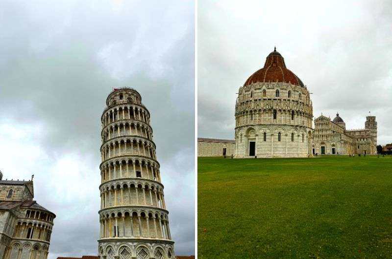 Leaning Tower and Baptistery during Pisa visit for one day, Italy, photo by Next level of travel