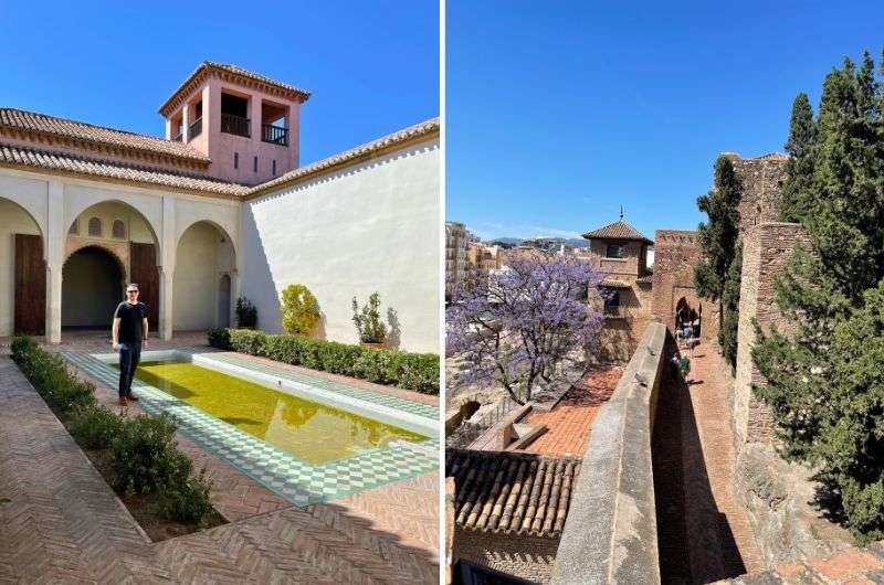 Jan in the fortress of Alcazaba in Malaga, photo by Next level travel