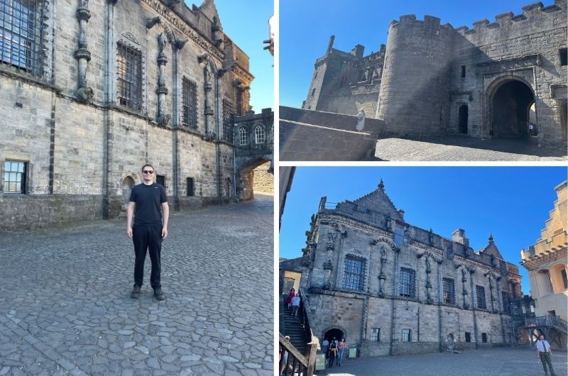 collage of photos of Stirling Castle, the best castle in Euopre, Scotland, photo by Next level of travel