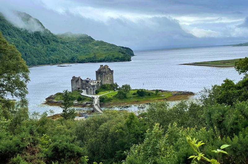 Eilean Donan Castle and bridge to the island, Scotland, photo by Next level of travel