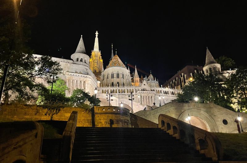 Halászbástya in the night, Hungary, photo by Next level of travel