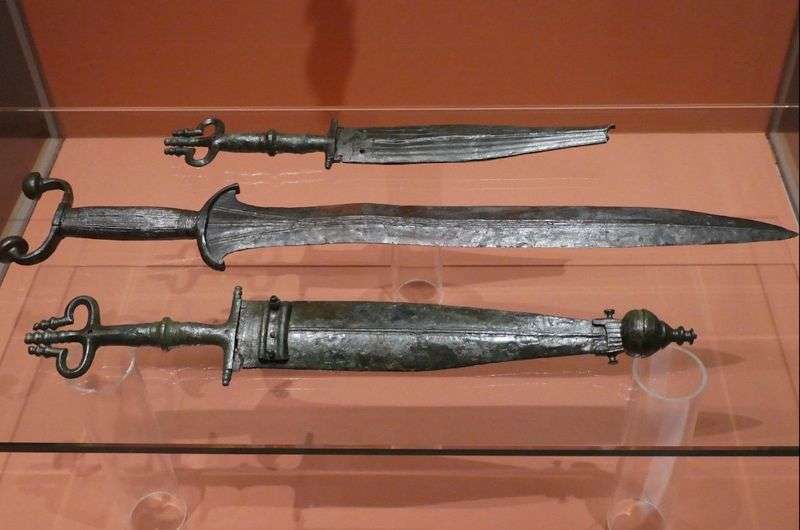 Old Celtic knives, Hallstatt Excavations, Austria