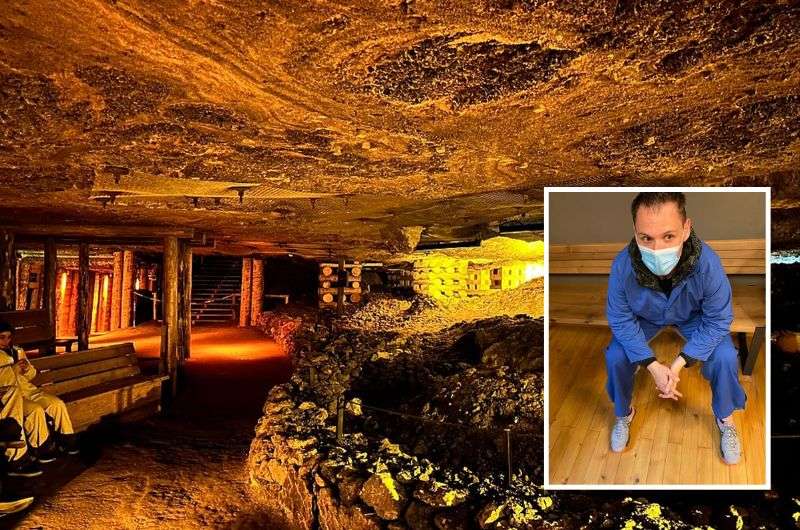Tourist in the Hallstatt Salt Mines, Austria, Photo by Next Level of Travel