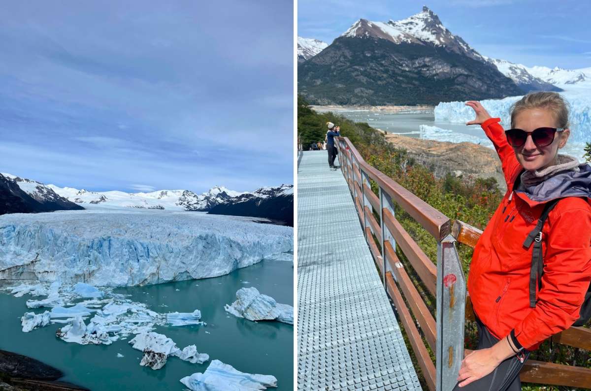 Tourist visiting Perito Moreno Glacier, Argentina in two weeks itinerary, photo by Next Level of Travel