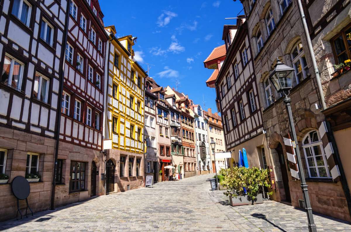 a photo of the Weissgerbergasse, one of the must-visit places when visiting Nuremburg, Germany