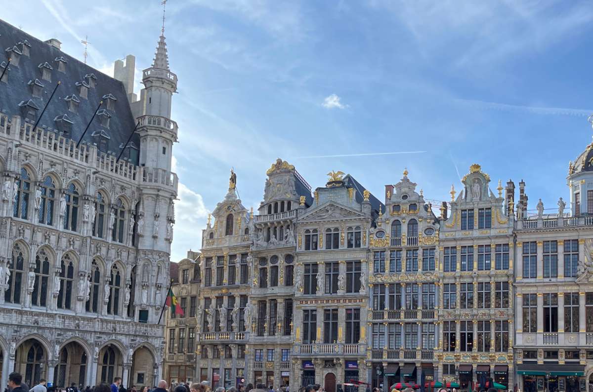 Close-up of the opulent guildhalls at Grand Place in Brussels, Belgium, photo by Next Level of Travel