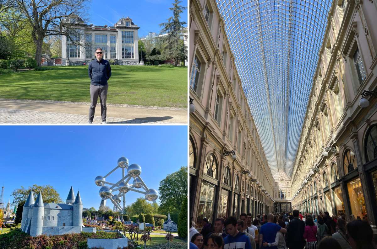 Collage of top attractions in Brussels, photo by Next Level of Travel