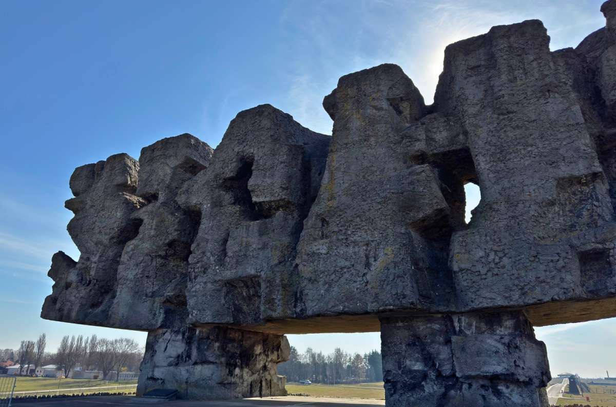 a photo of the Majdanek memorial at the Majdanek concentration camp, Lublin, Poland, photo by Next Level of Travel