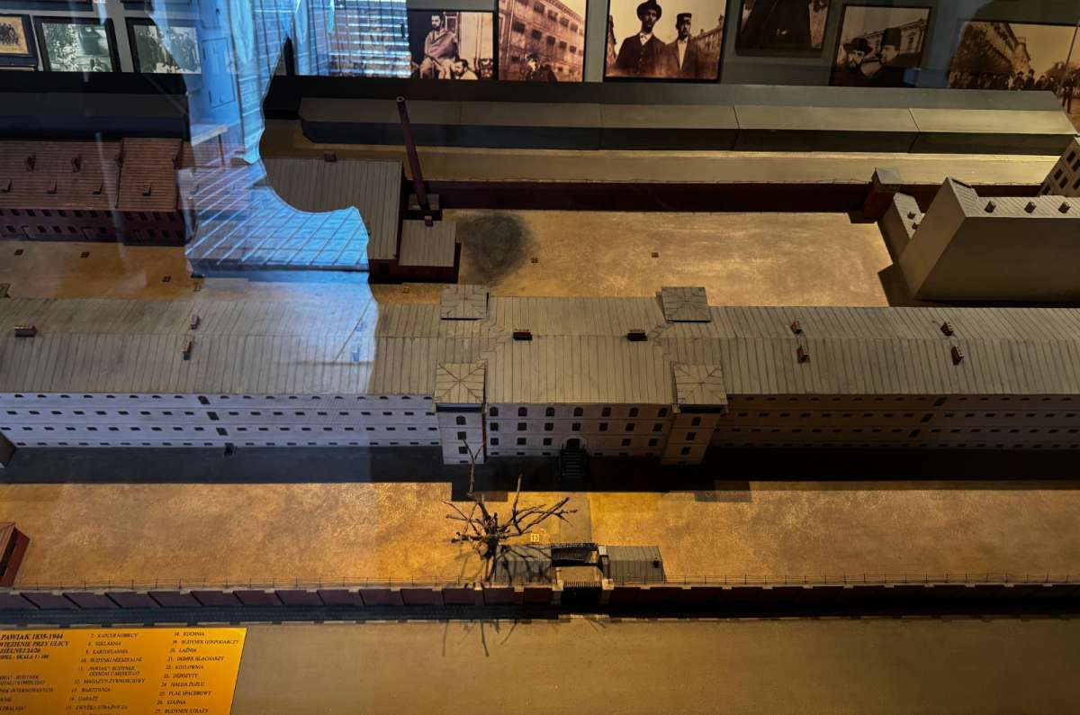 Scale model of the historic Pawiak Prison in Warsaw, Poland,photo by Next Level of Travel