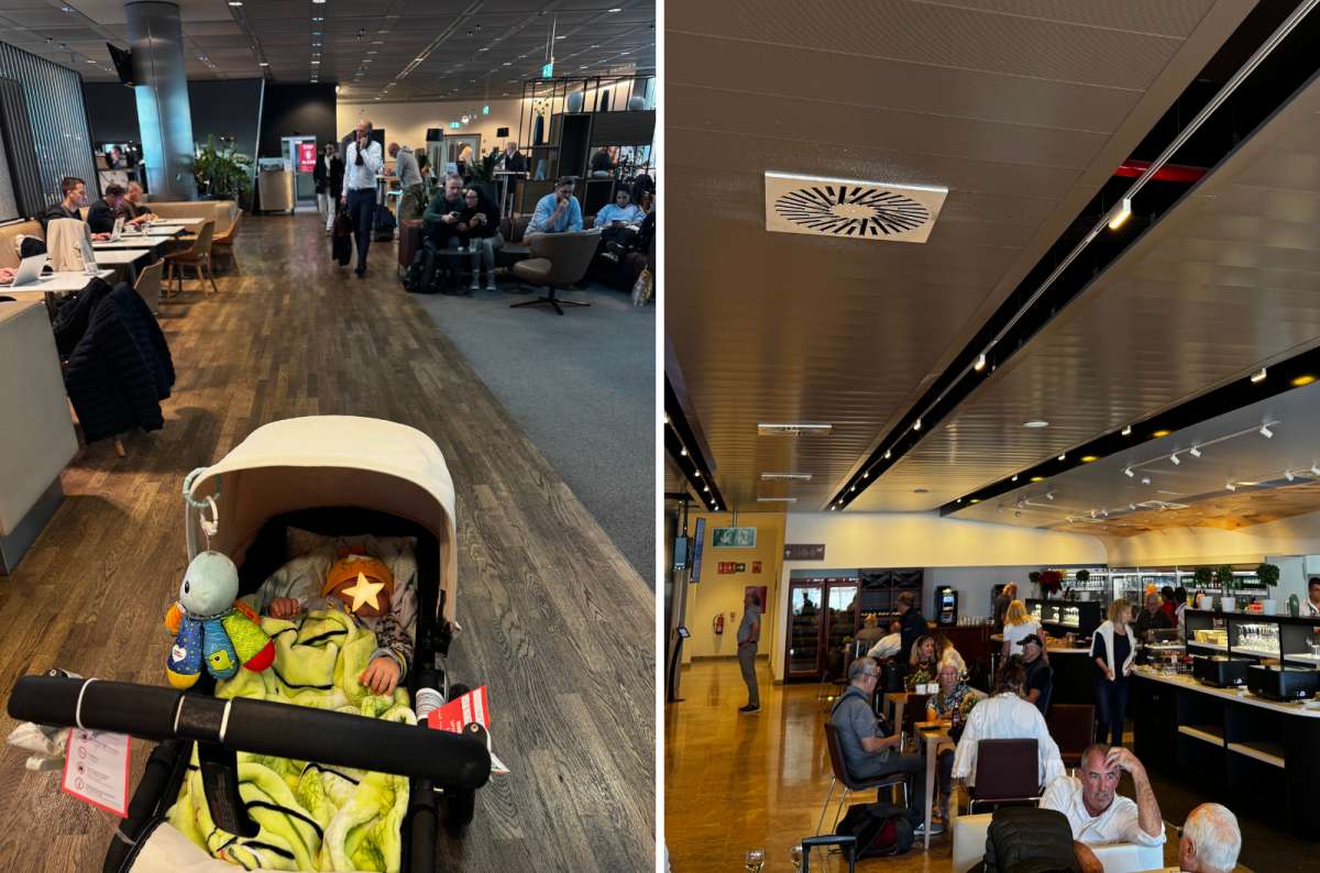 Discover Airlines Business Class lounge and priority check-in area at Munich Airport, Munich, Germany, photo by Next Level of Travel