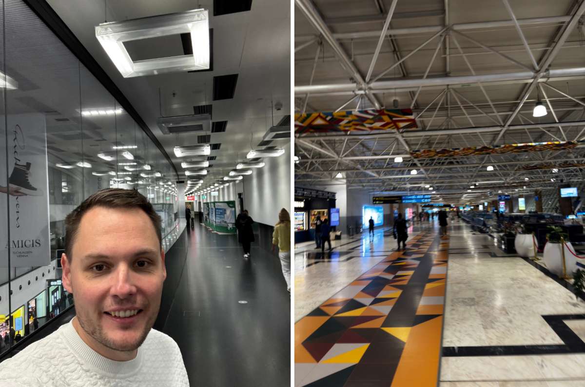 a collage of the boarding process from the Cloud Nine Lounge onto the Ethiopian Airlines flight, photo by Next Level of Travel