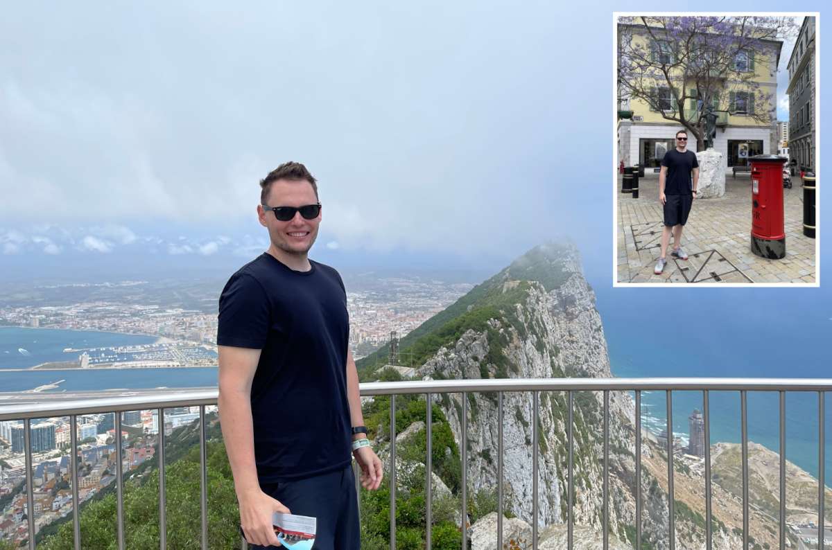 View from the Rock of Gibraltar overlooking the Mediterranean Sea and city below, Gibraltar, United Kingdom, one of the lesser-known tourist places in Europe, photo by Next Level of Travel