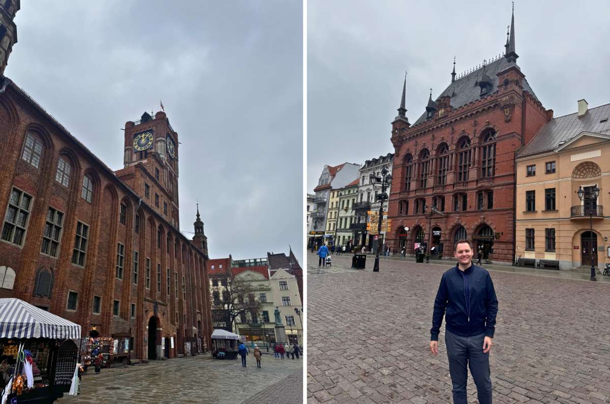 Old Town Hall and Artus Court on Rynek Staromiejski in Toruń, Poland, UNESCO World Heritage Site in central Poland, photo by Next Level of Travel