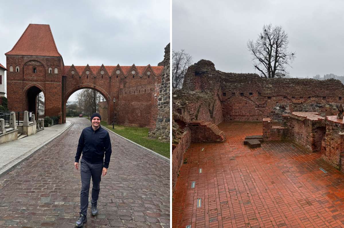 Teutonic Castle ruins and medieval city gate in Toruń , Poland, photo by Next Level of Travel