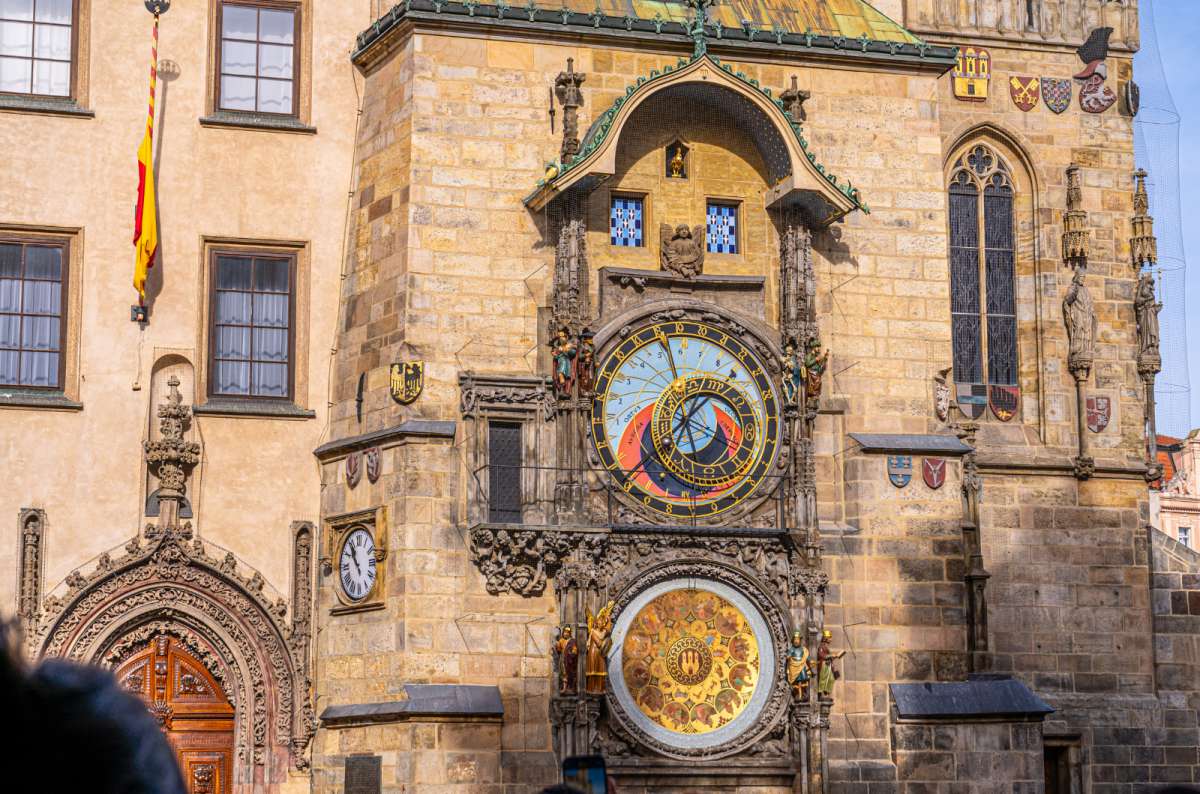 Prague Astronomical Clock on the Old Town Hall in Prague, Czech Republic