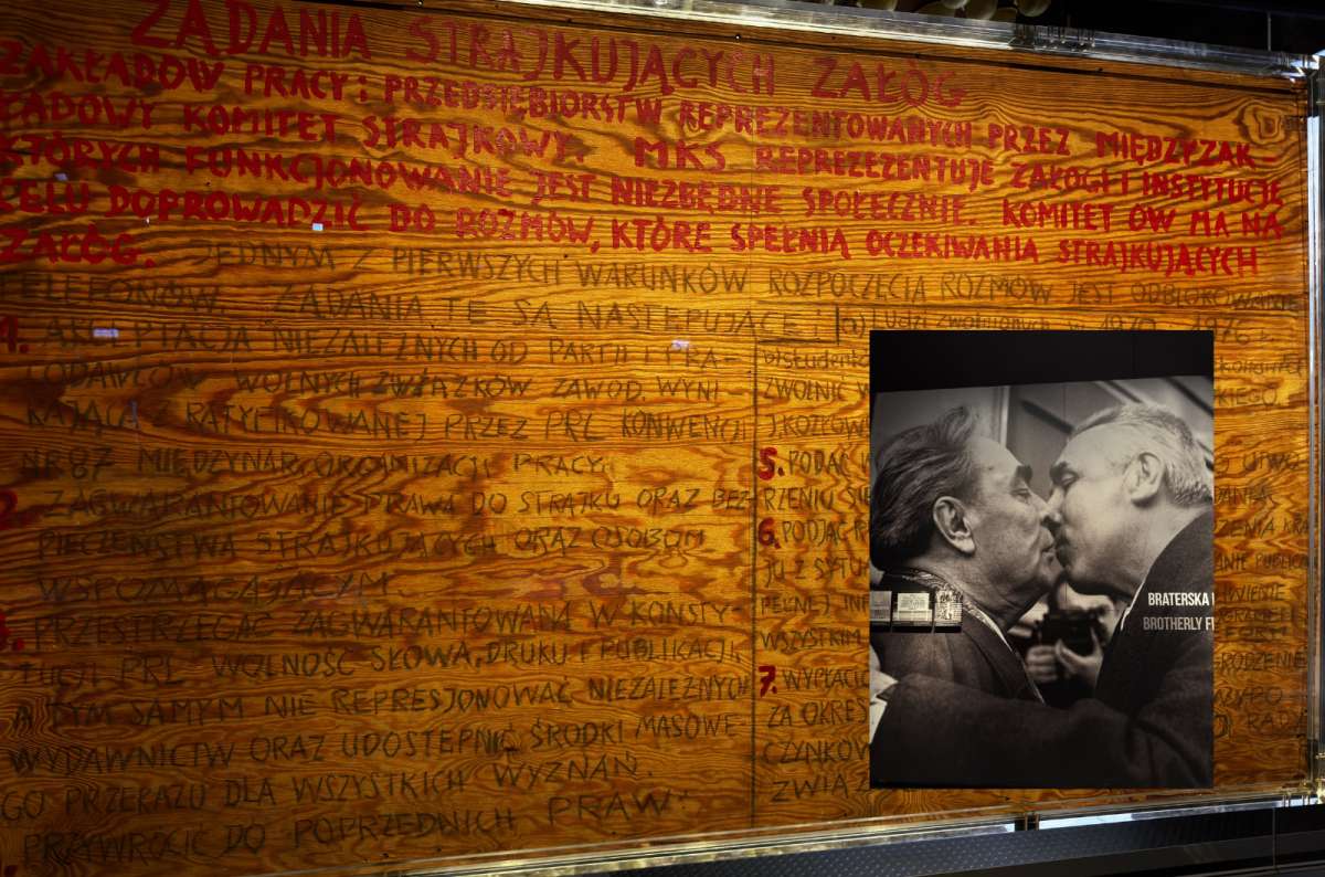 Historic Solidarity movement exhibit at the European Solidarity Centre in Gdańsk, photo by Next Level of Travel