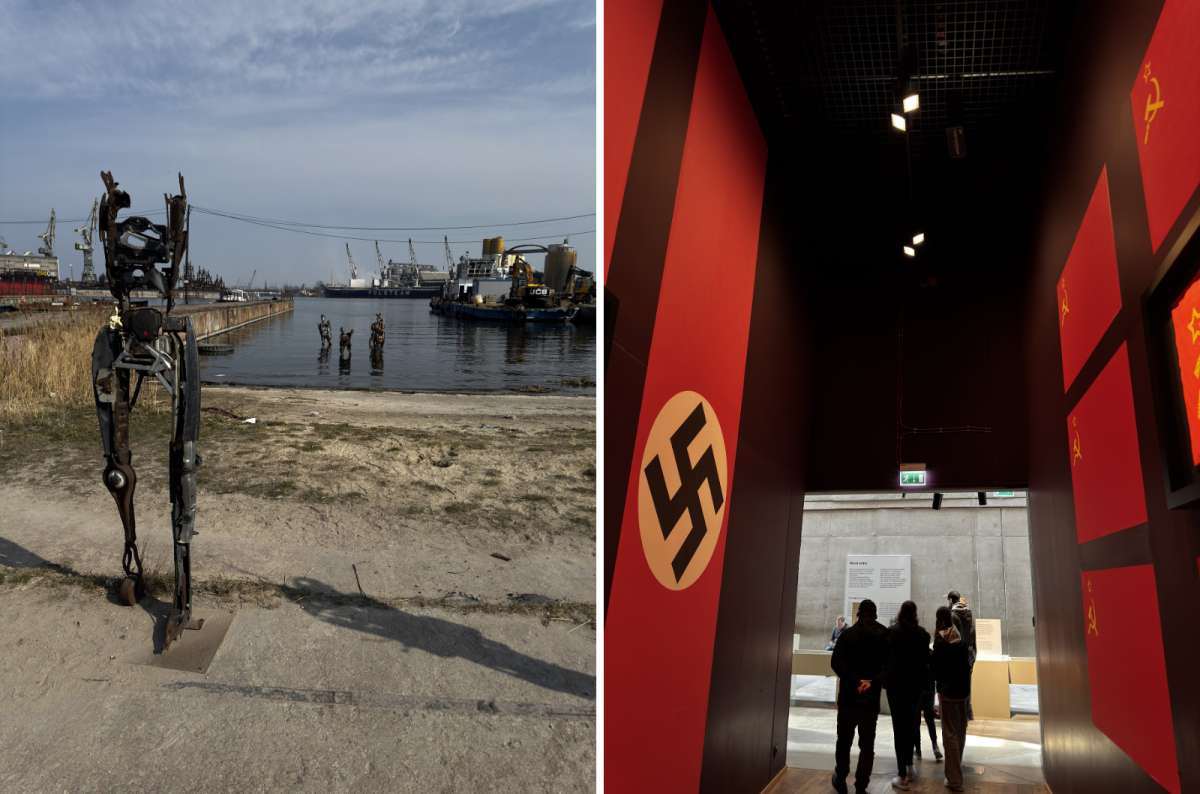  a collage of photos from the Museum of the Second World War, Gdansk, Poland, photo by Next Level of Travel