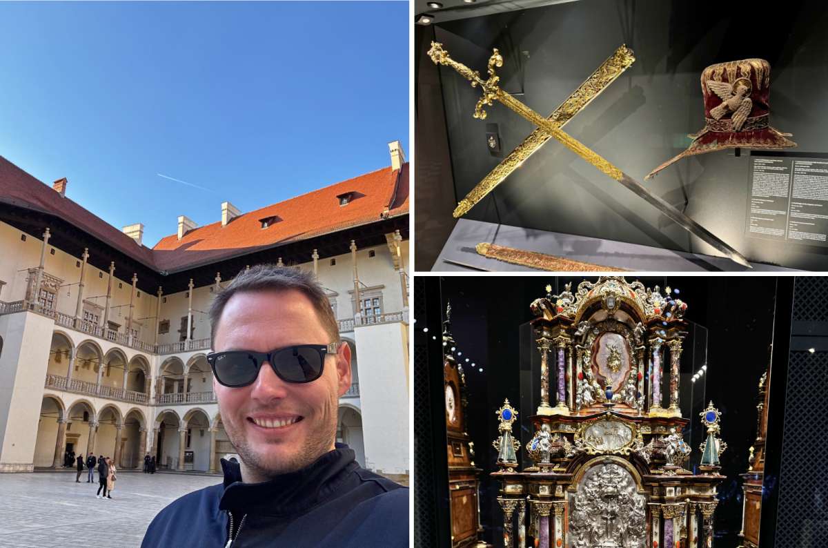 Wawel Castle courtyard and exhibition at Wawel Royal Castle, Krakow, Poland, photo by Next Level of Travel