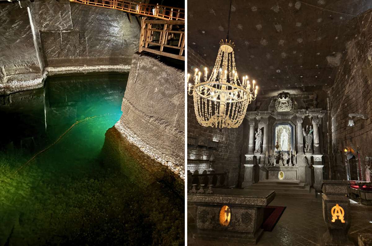 Wieliczka Salt Mine underground chamber and chapel, Krakow, Poland, photo by Next Level of Travel