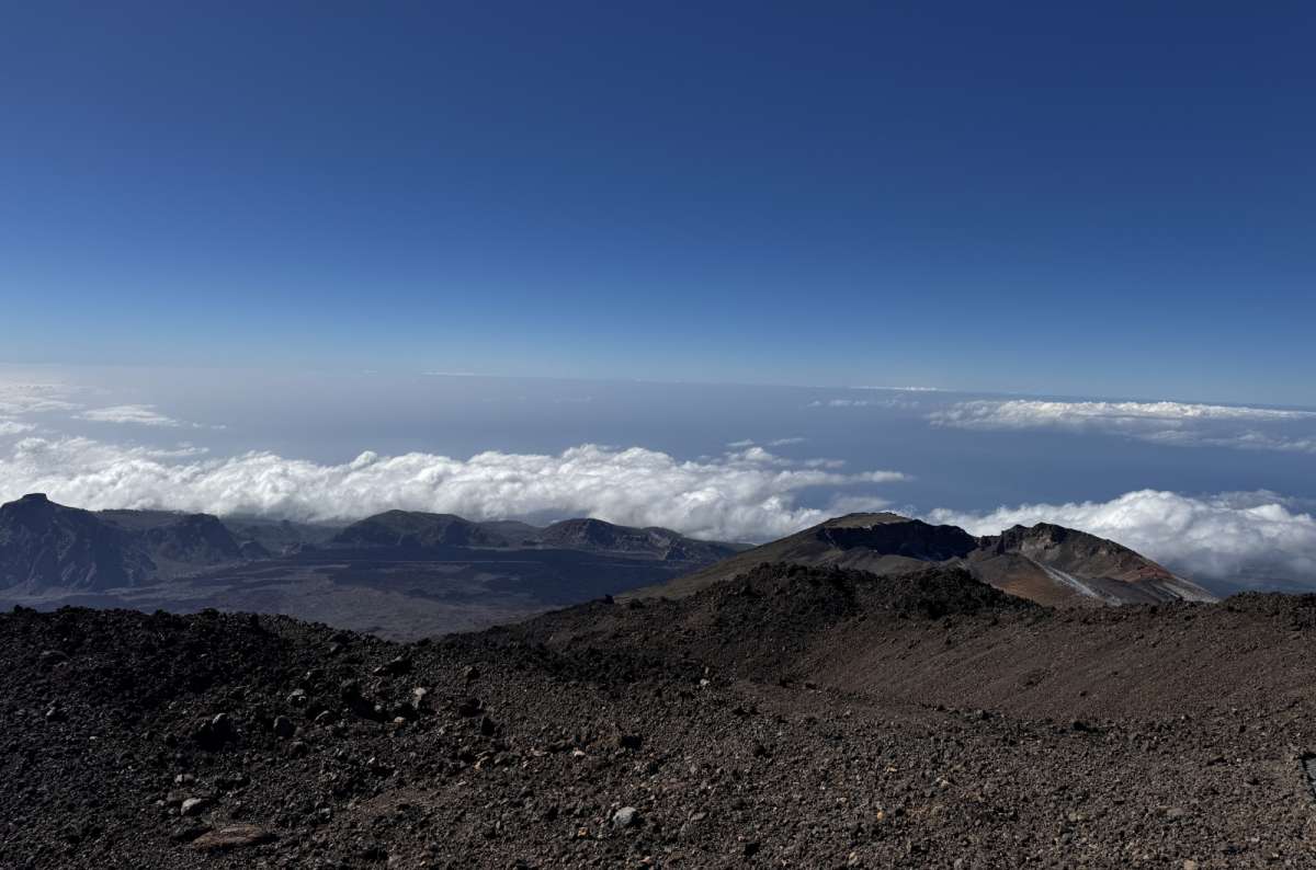 a photo of the view from the Teide Peak, Canary Islands, photo by Next Level of Travel