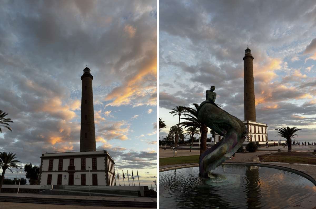 photos of the Maspalomas lighthouse during the sunset, Canary Islands, photo by Next Level of Travel