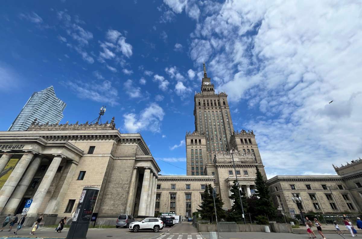Palace of Culture and Science skyscraper in Warsaw city center, Warsaw, Poland, photo by Next Level of Travel