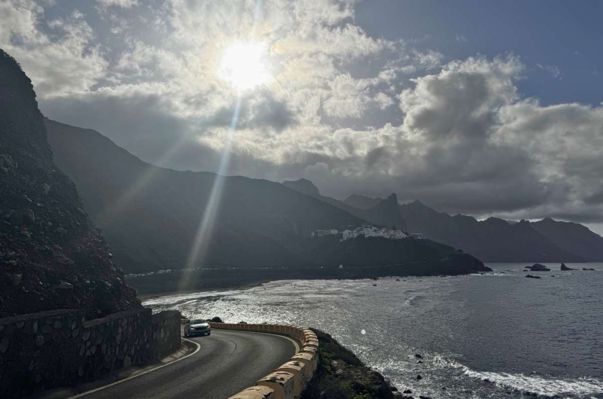 Coastal road near Taganana with ocean and mountains in Tenerife, Spain photo by Next Level of Travel