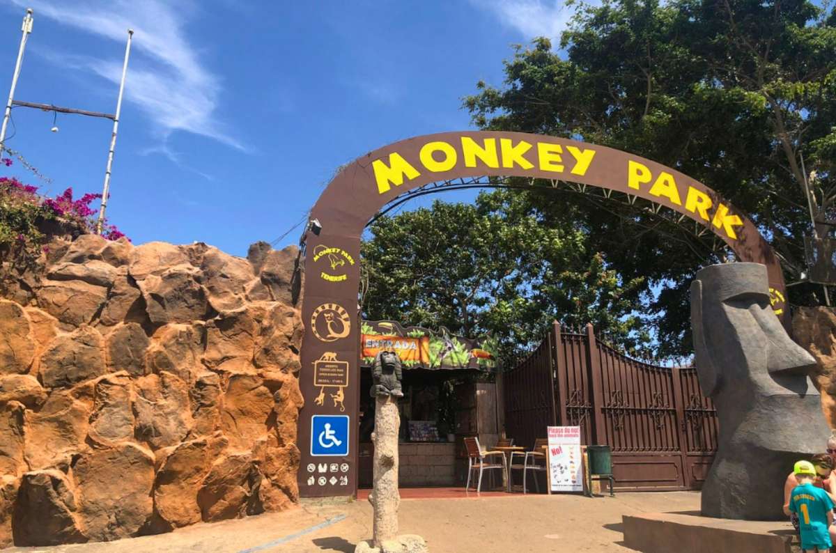 Entrance to Monkey Park in Tenerife, Spain