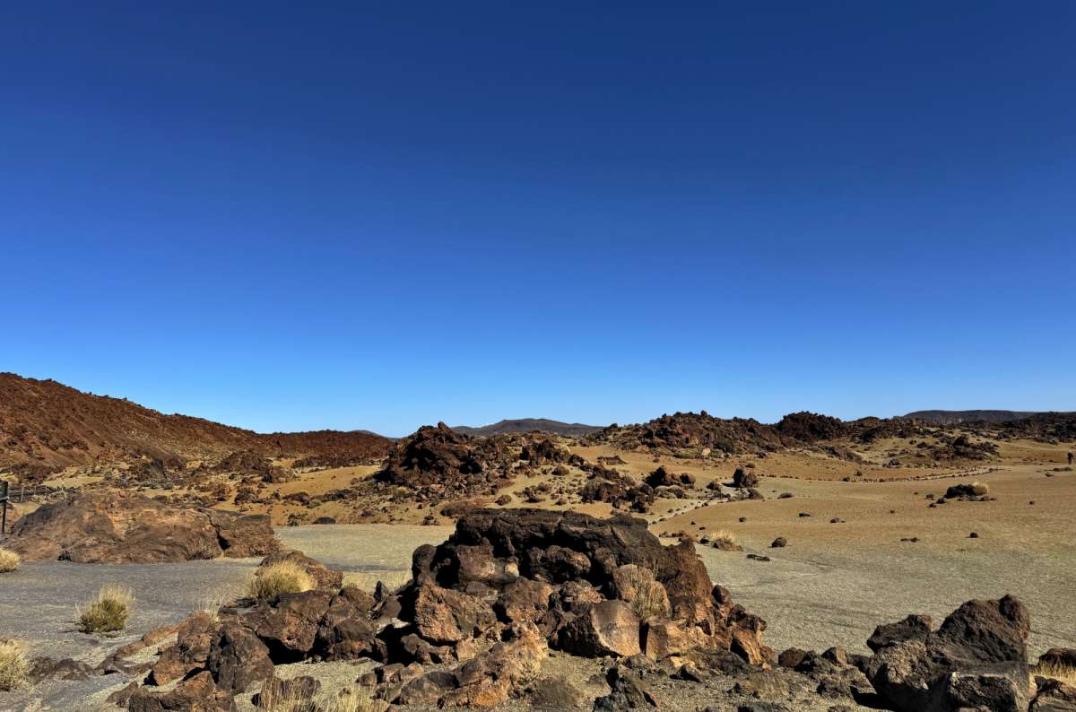 Minas de San José volcanic landscape with red rocks and yellow sand in Teide National Park, Tenerife, Spain photo by Next Level of Travel