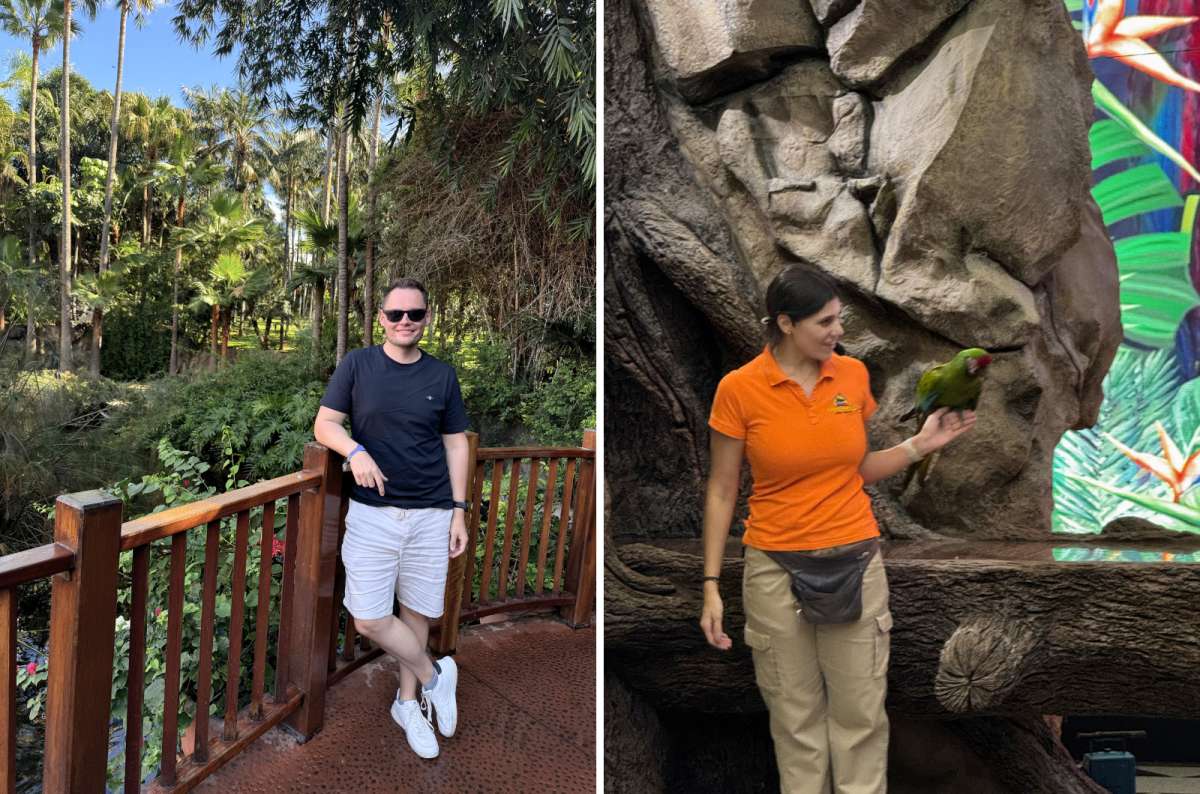 Tropical garden and parrot encounter at Loro Parque in Puerto de la Cruz, Tenerife, Spain photo by Next Level of Travel
