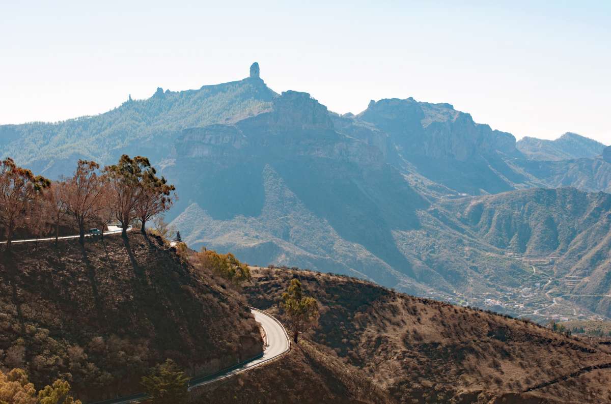 a photo of the panorama around Tejeda and Cruz de Tejeda, Gran Canaria, Canary Islands