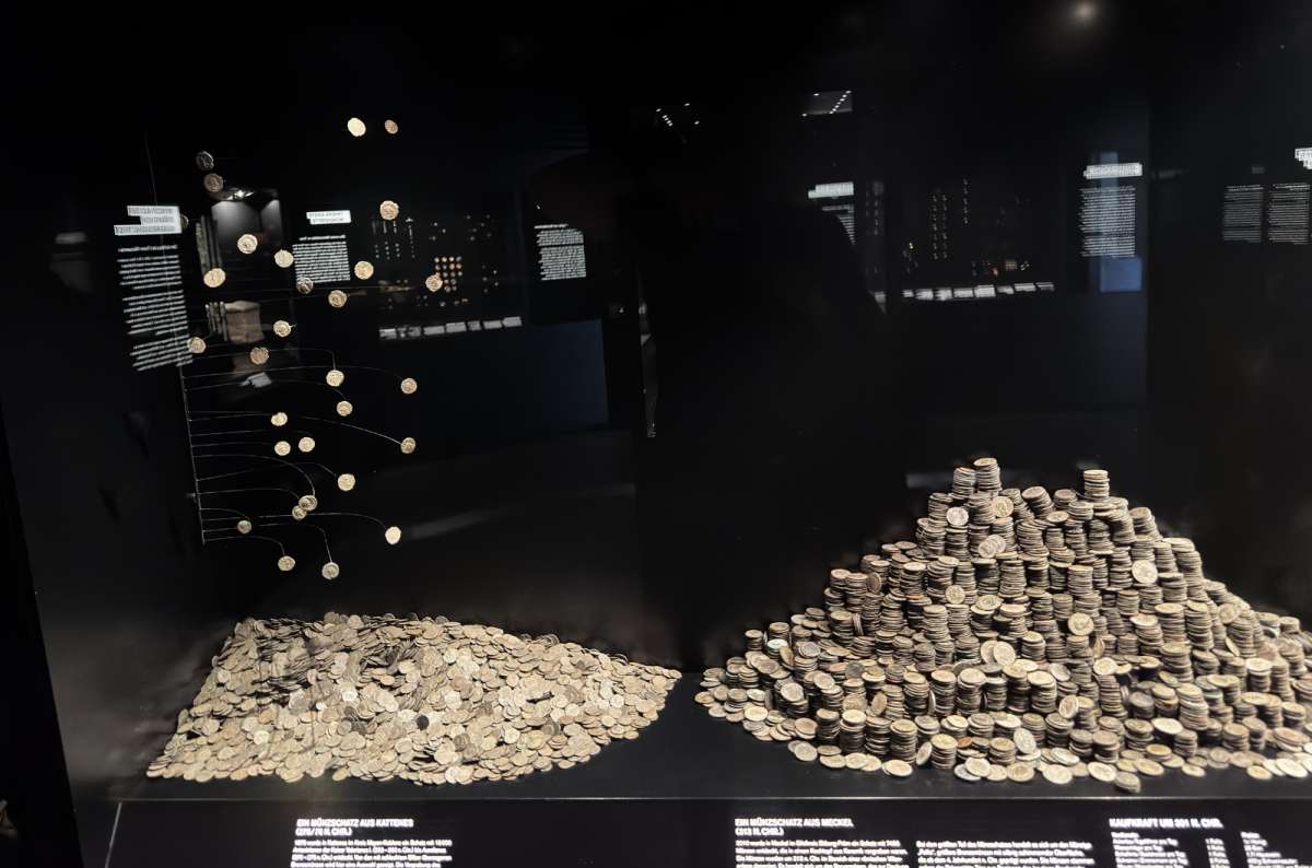 a photo from the Rhineland State Museum showing one of its exhibited pieces, Trier, Germany, photo by Next Level of Travel