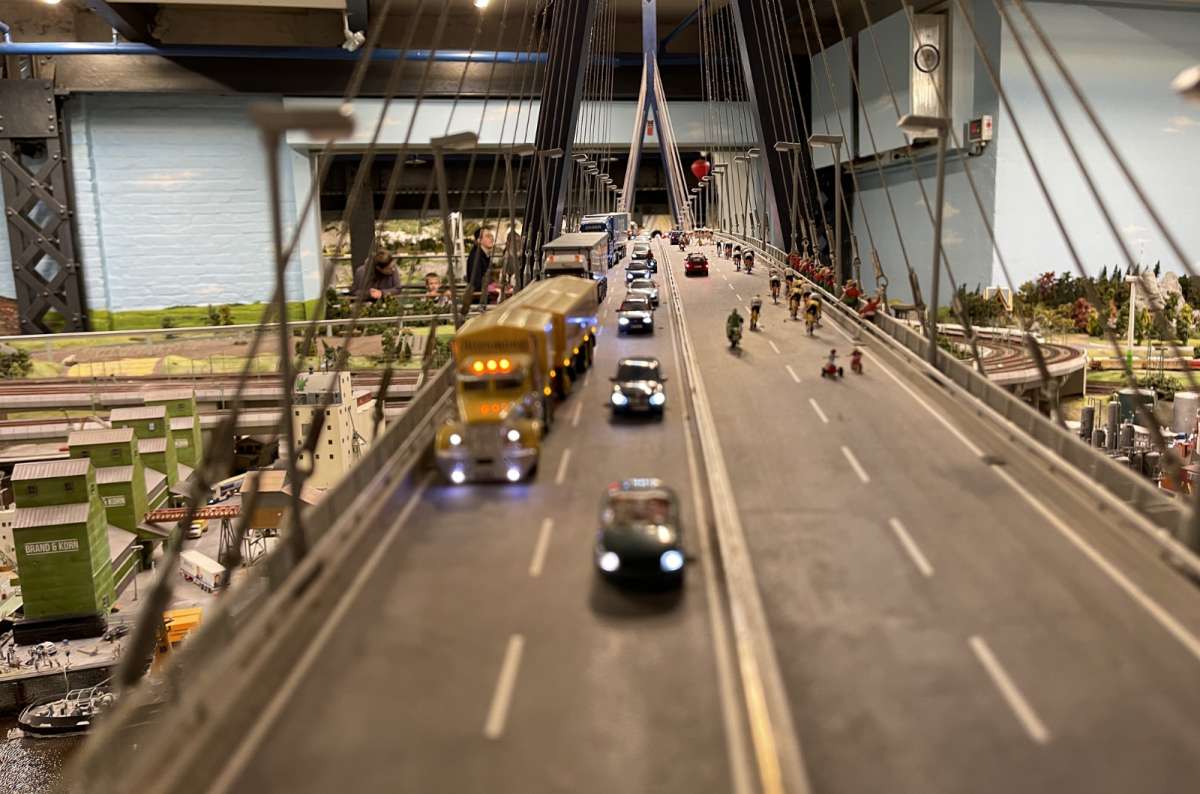 a photo of a miniature model of the Autobahn, Hamburg, Germany, photo by Next Level of Travel