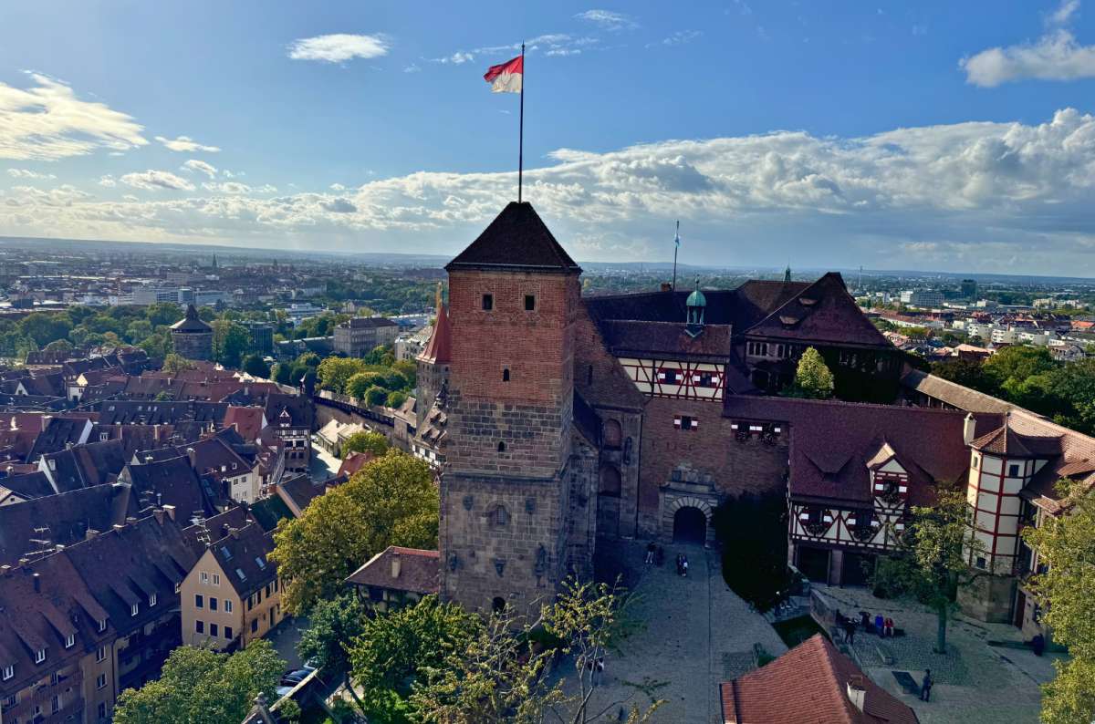 a photo of Nuremberg Castle overlooking the old town of Nuremberg, Germany, photo by Next Level of Travel