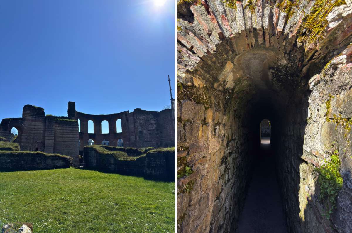 Kaiserthermen ruins and underground tunnels in Trier, Germany, photo by Next Level of Travel