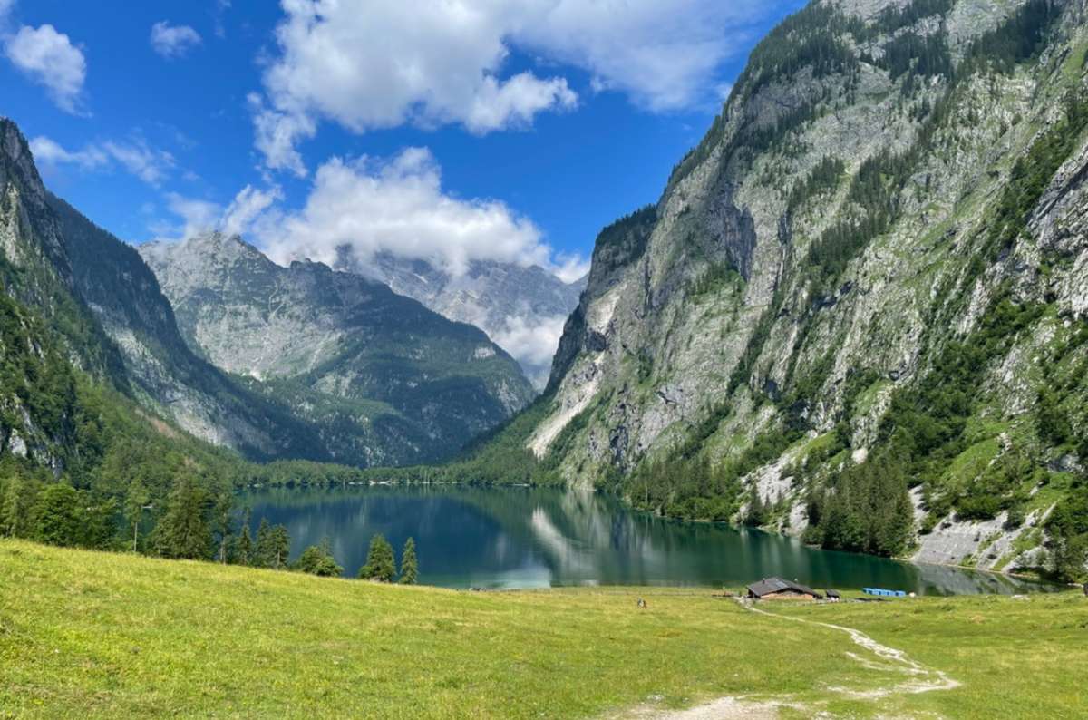 Obersee lake and the Bavarian Alps near Königssee in Berchtesgaden National Park, Germany, photo by Next Level of Travel