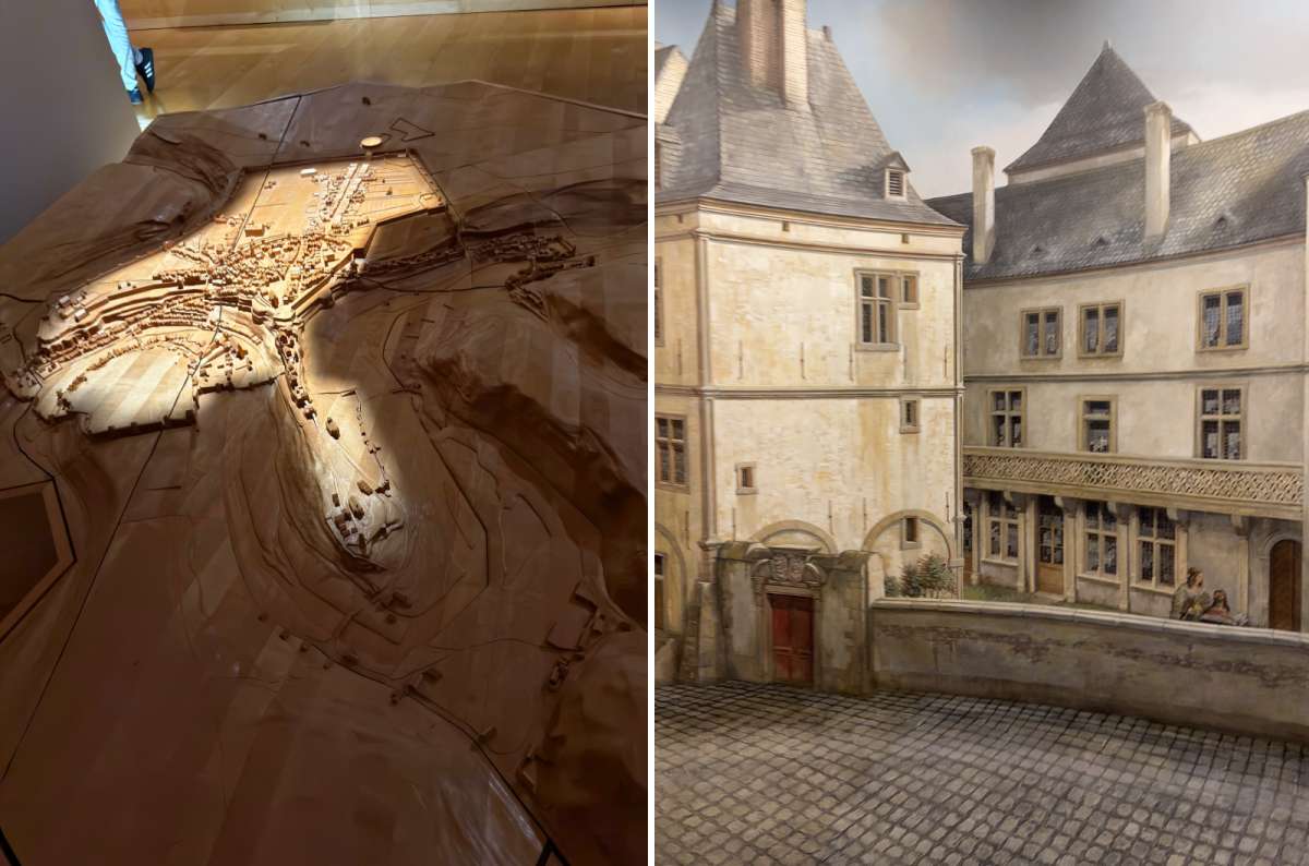 Scale model of historic Luxembourg City and historical reconstruction at Lëtzebuerg City Museum, Luxembourg City, Luxembourg, photo by Next Level of Travel
