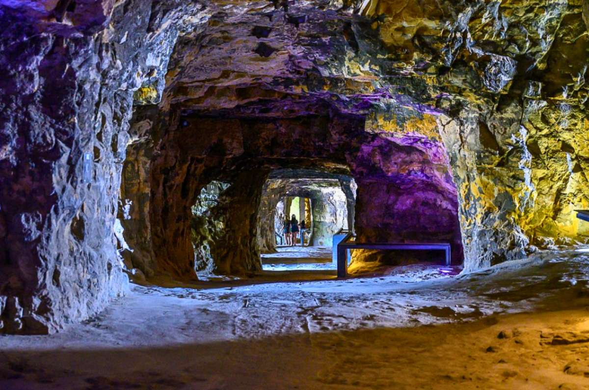 Tunnel inside Casemates du Bock, Luxembourg City, Luxembourg