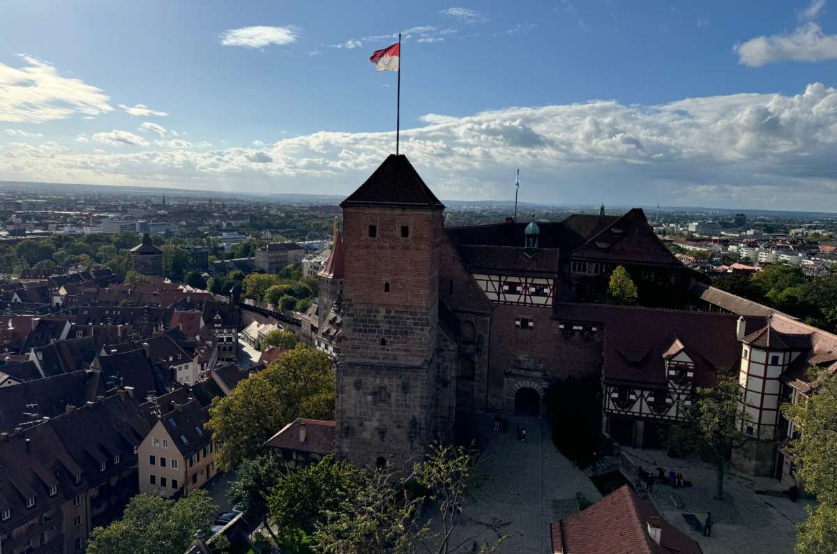 a photo of the Nuremberg Castle towering over the city, Germany, photo by Next Level of Travel