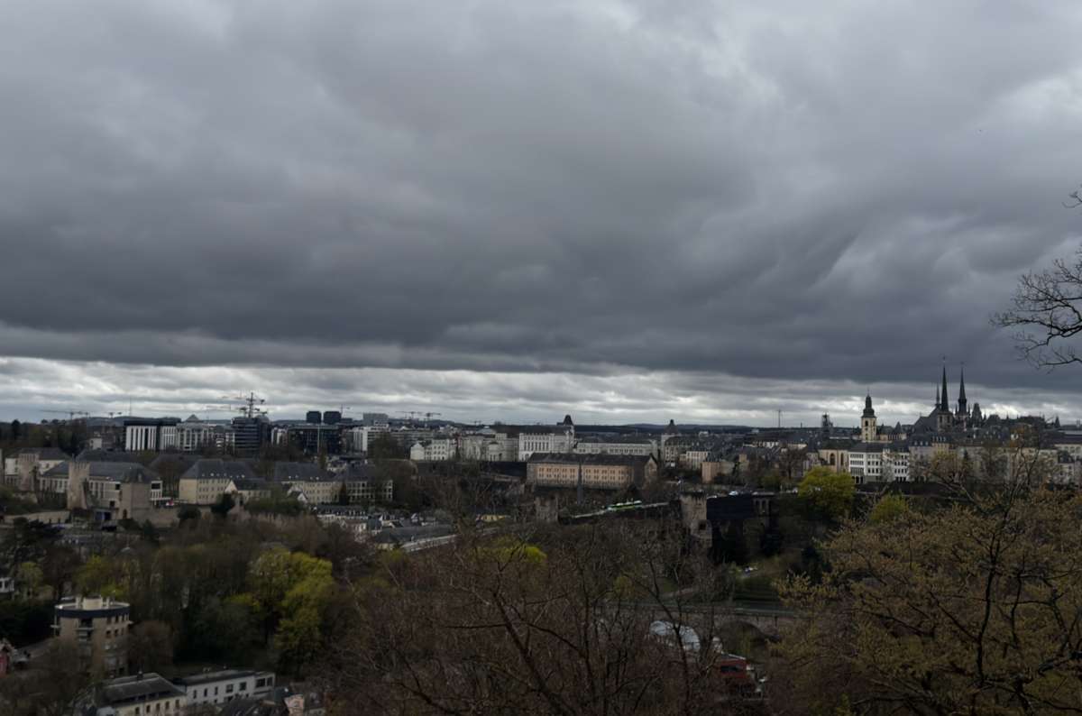 A wide view over the rooftops and cliffs of the city, Luxembourg City, Luxembourg, photo by Next Level of Travel