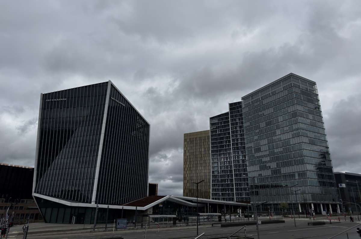 The modern glass towers of the Kirchberg business district, Luxembourg City, Luxembourg, photo by Next Level of Travel